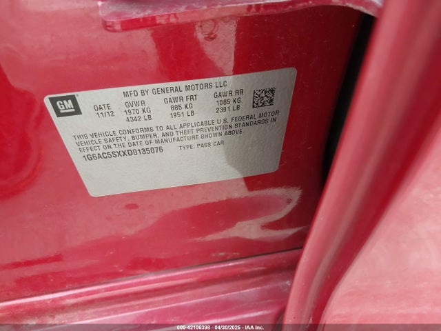 2013 CADILLAC ATS 1G6AC5SXXD0135076 Photo 8