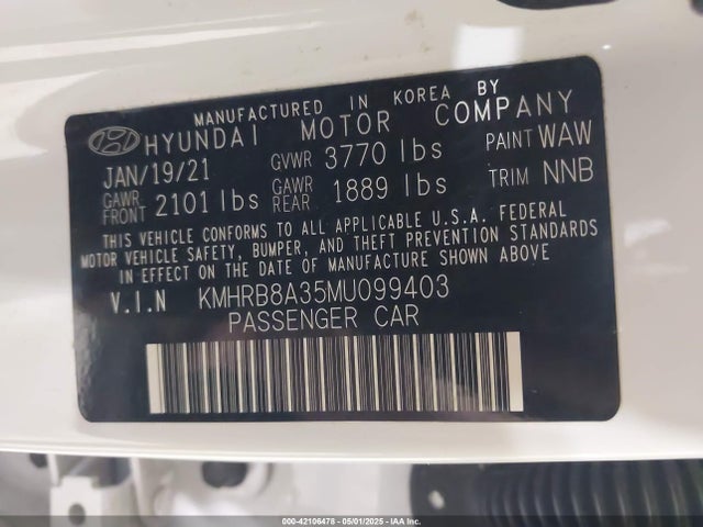 Hyundai Venue Se 2021 KMHRB8A35MU099403 Image 9