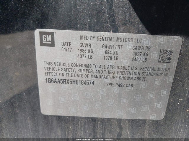 2017 CADILLAC ATS 1G6AA5RX5H0184574 Photo 8