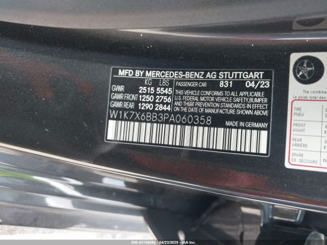 2023 MERCEDES-BENZ AMG GT 53 4-DOOR COUPE W1K7X6BB3PA060358 Photo 8