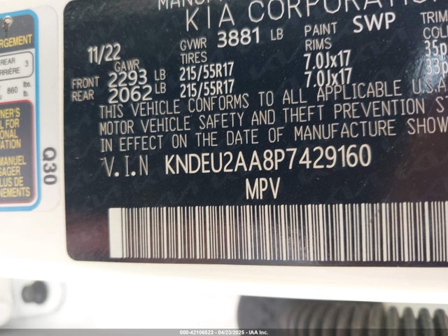 KIA nu 2023 KNDEU2AA8P7429160 Image 9