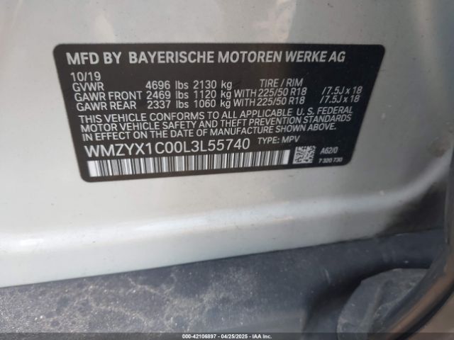 2020 MINI COUNTRYMAN WMZYX1C00L3L55740 Photo 8