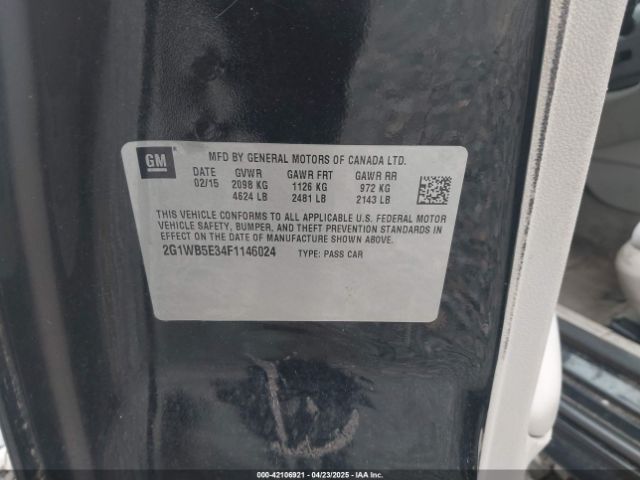 2G1WB5E34F1146024 Chevrolet Impala Limited Lt