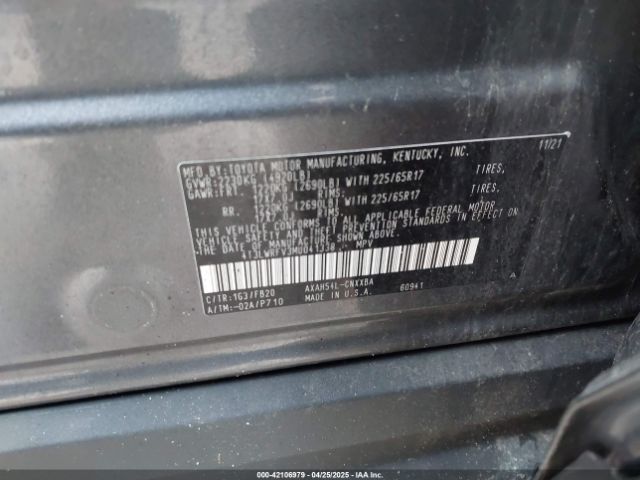 4T3LWRFV3MU041338 Toyota Rav4 Hybrid Le