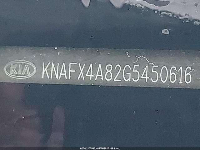 KNAFX4A82G5450616 KIA FORTE EX