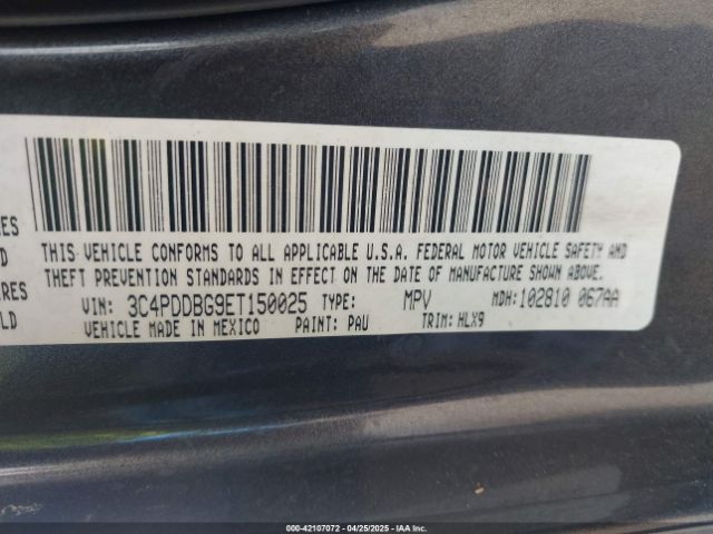 2014 DODGE JOURNEY 3C4PDDBG9ET150025 Photo 8