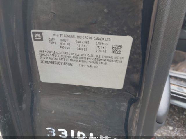 2G1WC5E39E1103505 Chevrolet Impala Limited Ltz