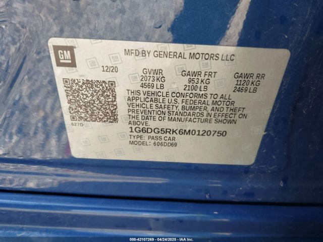2021 CADILLAC CT4 1G6DG5RK6M0120750 Photo 8
