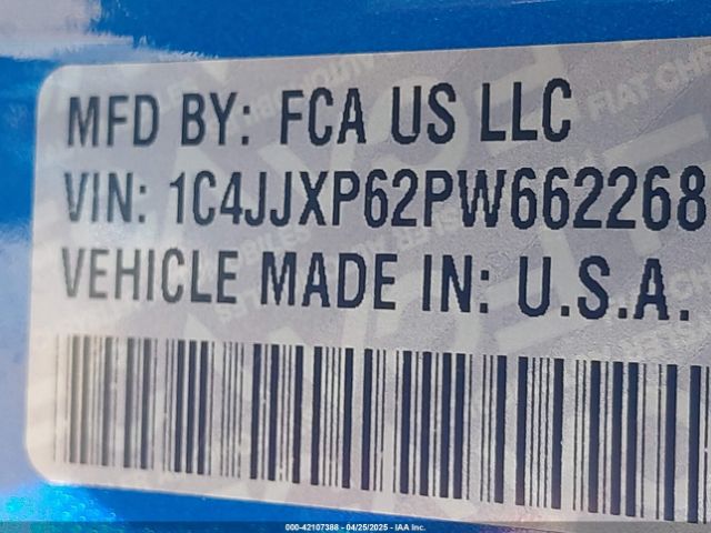 1C4JJXP62PW662268 Jeep Wrangler 4xe Sahara 4x4