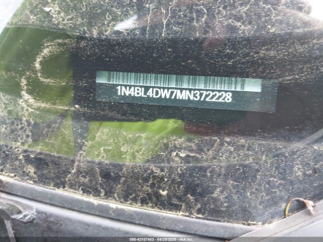 1N4BL4DW7MN372228 Nissan Altima Sv Intelligent Awd
