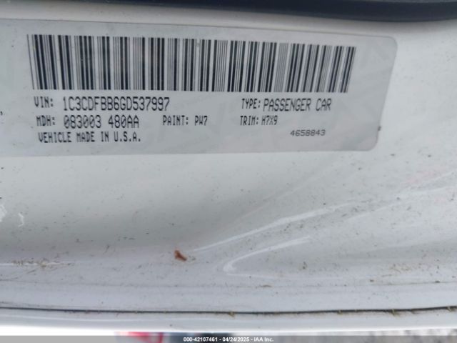 1C3CDFBB6GD537997 Dodge DART SXT