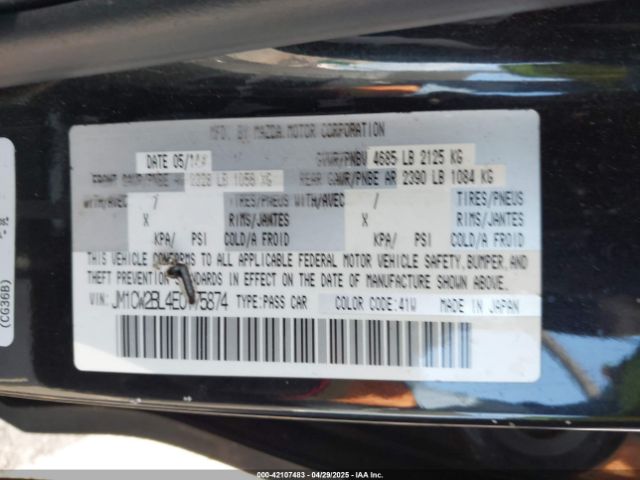 JM1CW2BL4E0175874 Mazda l5x