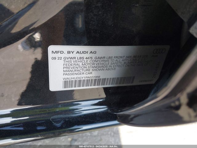 WAUHUDGY1PA022956 Audi A3 Premium Plus