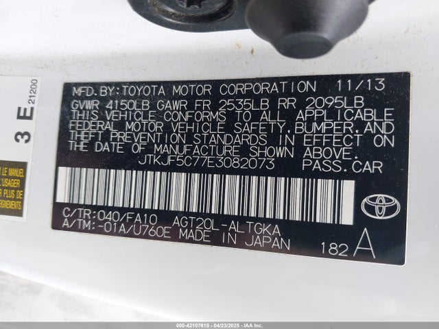 JTKJF5C77E3082073 Scion TC