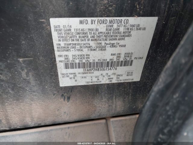 1FAHP2H85EG154776 Ford 2014
