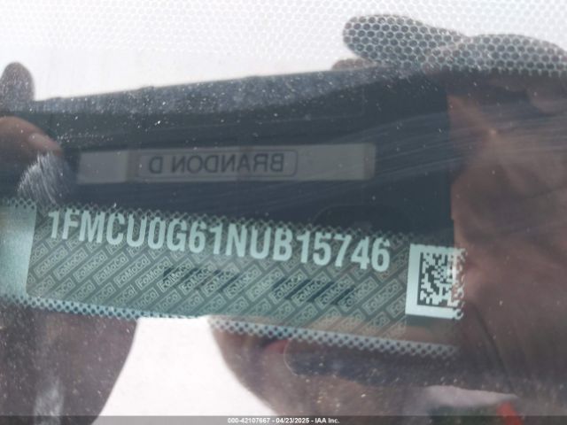 1FMCU0G61NUB15746 Ford ESCAPE SE