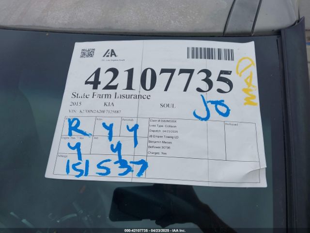 KNDJN2A20F7125887 KIA Soul