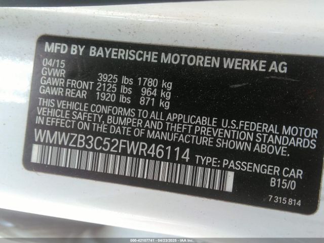 2015 MINI COUNTRYMAN WMWZB3C52FWR46114 Photo 8