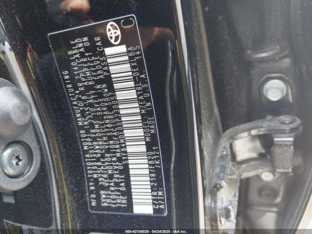 5YFB4MDE0SP230057 Toyota COROLLA LE