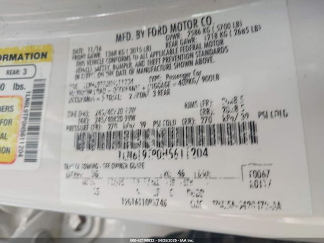 1LN6L9TP0H5611204 Lincoln Continental Select