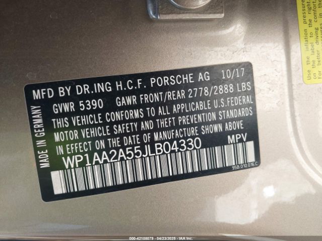 2018 PORSCHE MACAN WP1AA2A55JLB04330 Photo 8