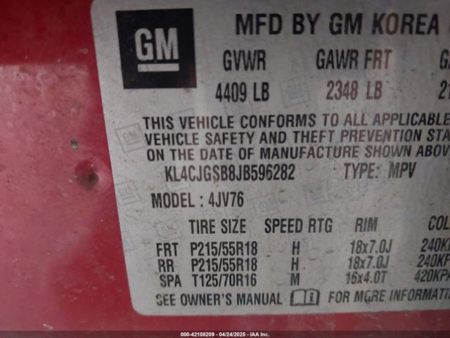 KL4CJGSB8JB596282 Buick Encore Essence