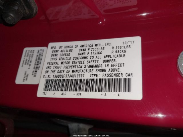 2018 ACURA TLX 19UUB2F37JA010997 Photo 8