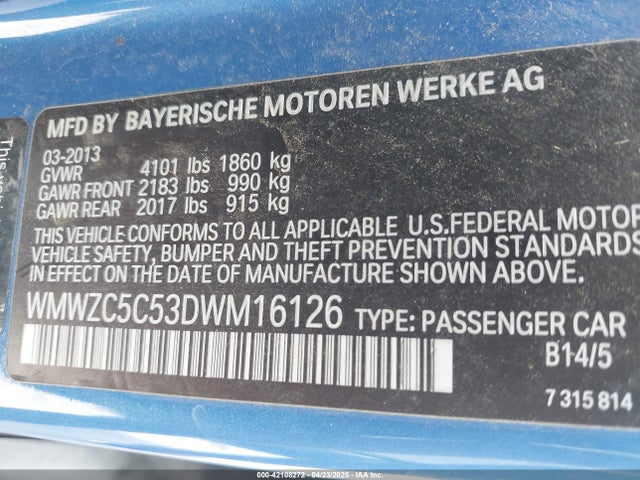 2013 MINI COUNTRYMAN WMWZC5C53DWM16126 Photo 8