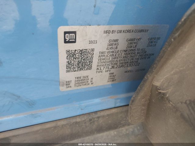 2024 CHEVROLET TRAX KL77LJE21RC133722 Photo 8