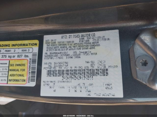 2018 FORD FUSION 3FA6P0HD6JR125024 Photo 8