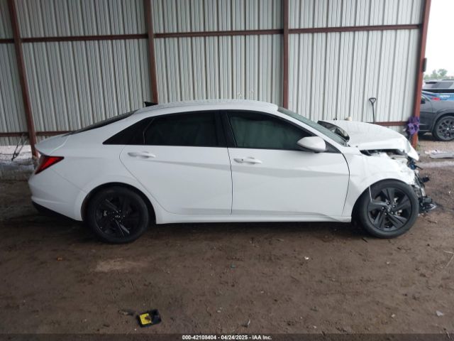 KMHLM4AJ2PU041468 Hyundai Elantra Hybrid Blue