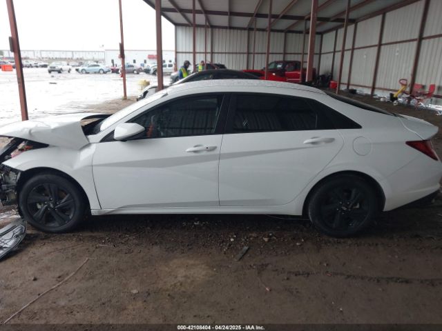 KMHLM4AJ2PU041468 Hyundai Elantra Hybrid Blue