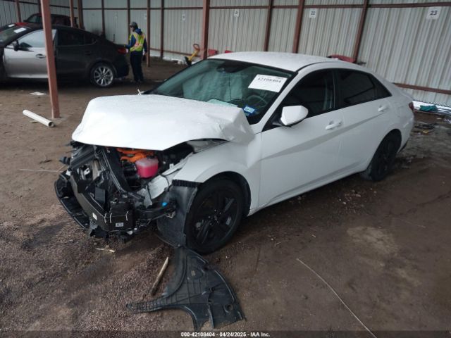 KMHLM4AJ2PU041468 Hyundai Elantra Hybrid Blue