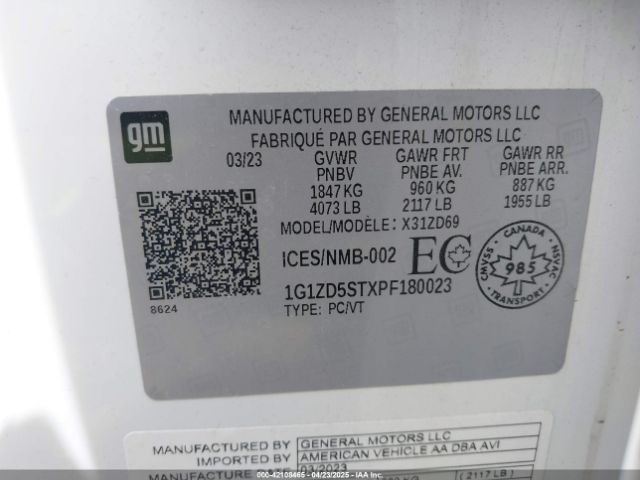 2023 CHEVROLET MALIBU 1G1ZD5STXPF180023 Photo 8