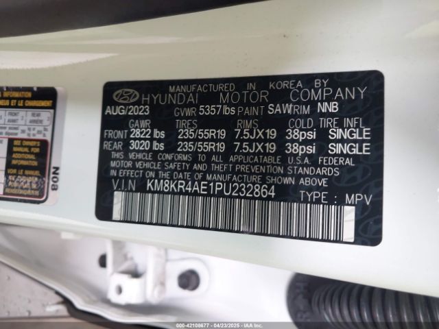 KM8KR4AE1PU232864 Hyundai 2023