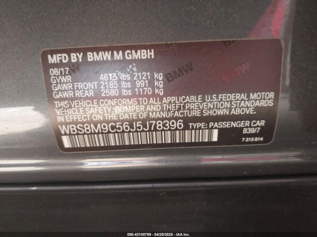 2018 BMW M3 WBS8M9C56J5J78396 Photo 8