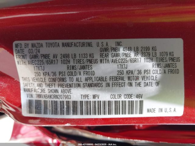 2024 MAZDA CX-50 7MMVABAM3RN207983 Photo 8