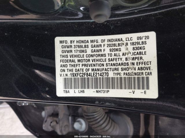 19XFC2F84LE214270 Honda Civic Sport