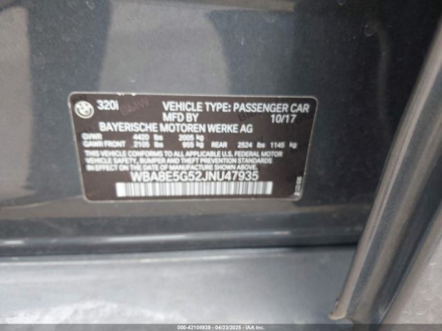 WBA8E5G52JNU47935 BMW 320i Xdrive