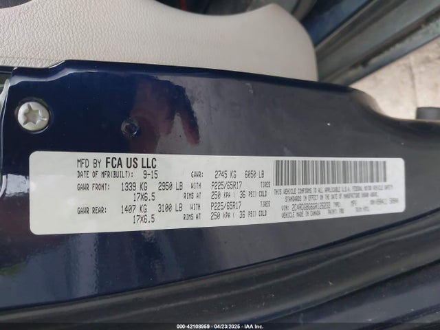 Dodge Grand Caravan American Value Pkg 2016 2C4RDGBG6GR126233 Image 9