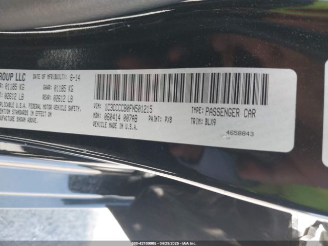 1C3CCCCB0FN501215 Chrysler 200 C