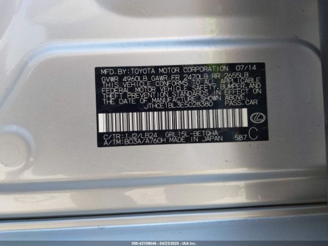 JTHCE1BL3E5028380 Lexus GS 350