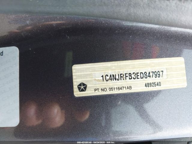 1C4NJRFB3ED847997 Jeep Patriot Latitude