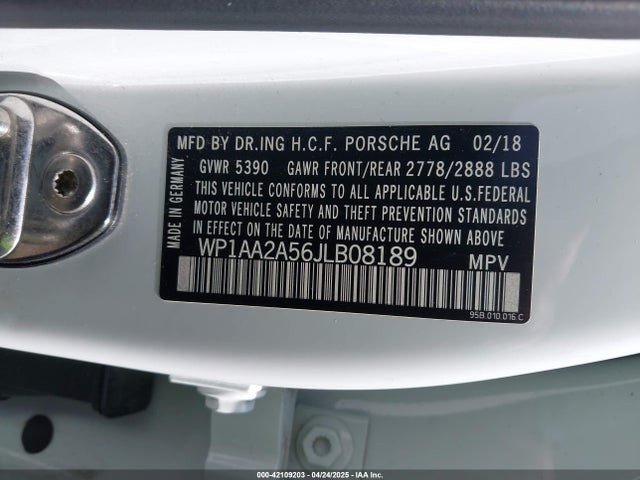 Porsche Macan 2018 WP1AA2A56JLB08189 Image 9