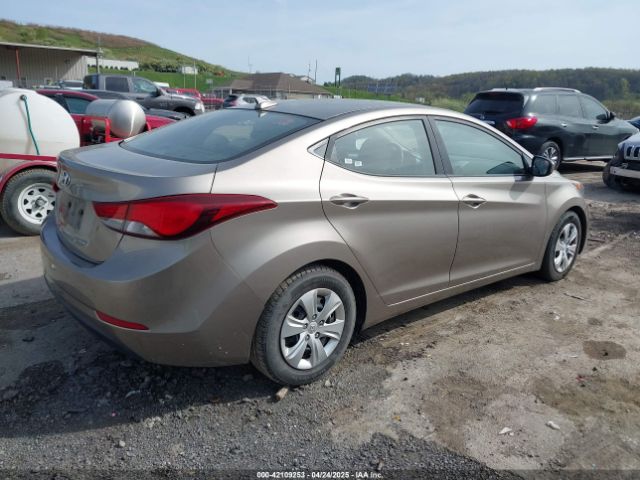 5NPDH4AE9GH698374 Hyundai ELANTRA SE