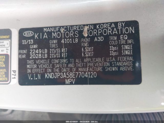 KNDJP3A58E7704120 KIA SOUL +
