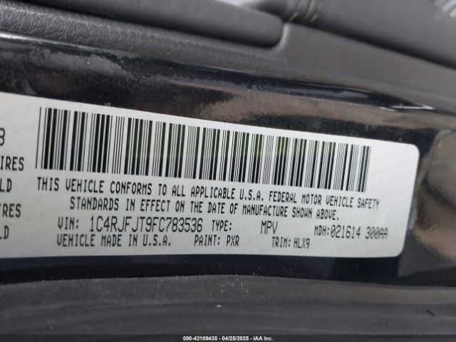1C4RJFJT9FC783536 Jeep Grand Cherokee Summit