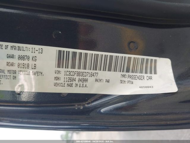 1C3CDFBB3ED716477 Dodge DART SXT
