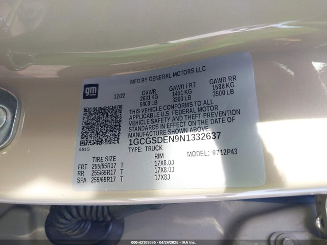 1GCGSDEN9N1332637 Chevrolet Colorado 2wd  Short Box Z71