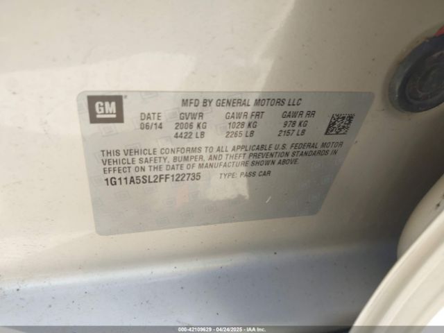 1G11A5SL2FF122735 Chevrolet Malibu 1fl